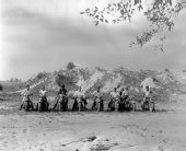 African American motorcycle troops for civil defense.