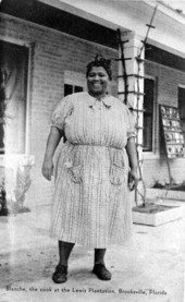 Blanche, the cook at the Lewis Plantation - Brooksville, Florida