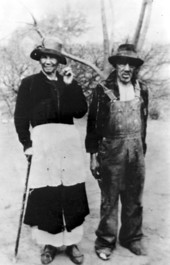 Luvenia and Ed Austin, sharecroppers on the Welaunee Plantation - Leon County, Florida