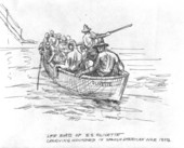 "Olivette" life boat carrying wounded, drawn by Philip Ayers Sawyer