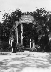 Entrance gate to the McKee Jungle Gardens - Vero Beach, Florida.