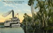 Clyde Line Steamer City of Jacksonville, on the St. Johns River, Florida.