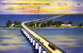 Overseas Highway over Pigeon Key to Key West, Florida