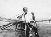 Ornithopter and inventor George R. White at Saint Augustine.