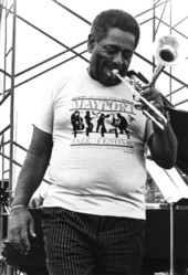 Dizzy Gillespie playing at the Mayport Jazz Festival - Jacksonville, Florida