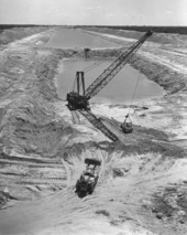 Construction work on the Cross Florida Barge Canal