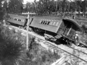 Wreck on DeLand branch at foot of reverse curve