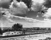 Planes flying overhead new streamliner