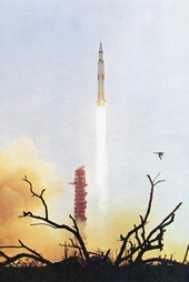 Launch of the Apollo 8 spacecraft.