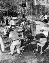 Robert Cummings and Terry Moore of "Barefoot Mailman"