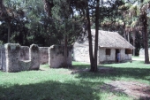 Tabby slave cabins at Kingsley Plantation Historic State Site - Fort George Island, Florida