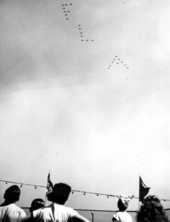 Naval air reserve training unit flyover - Jacksonville, Florida