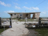 Home damaged by Hurricane Dennis - Alligator Point, Florida