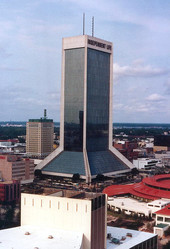 Aerial view of the Independent Life - Jacksonville, Florida .