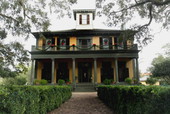 Front view of the historic Brokaw-McDougall house located at 329 North Meridian Street - Tallahassee, Florida.