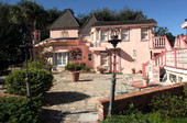 View of the historic Chalet Suzanne in Lake Wales, Florida.