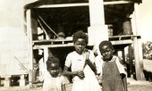 African American children at a turpentine plantation in Brooksville, Florida.