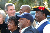 Governor Jeb Bush in attendance during a groundbreaking ceremony at Fort Mose - Saint Johns County, Florida.