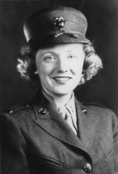 Portrait of USMC-WR 1st Lieutenant Alice "Martha" Dorn.