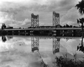 Vertical lift bridge over the Hillsborough River in Tampa.