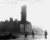 Hubbard's Hardware store after the fire of 1901 - Jacksonville, Florida.