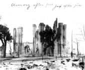 Duval County Armory after the fire of 1901 - Jacksonville, Florida.