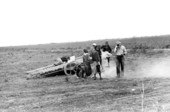 Migrant agricultural workers waiting to be paid - Homestead, Florida