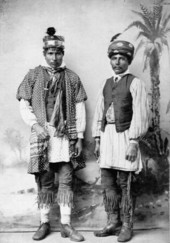 Portrait of two Seminole men