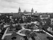 Ponce de Leon hotel as seen from the Alcazar - Saint Augustine, Florida