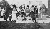 Andrew D. Gwynne Institute students dressed as suffragettes - Fort Myers, Florida.