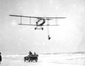 Mabel Cody performing stunt over Vilano Beach - Saint Augustine, Florida