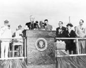 President Truman during dedication day at the Everglades National Park