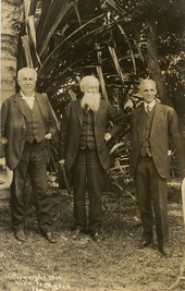 Thomas A. Edison, John Burroughs and Henry Ford - Fort Myers, Florida.