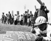 Scene from the NAACP march in Tallahassee, Florida.