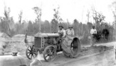 Road-building using some convict labor.