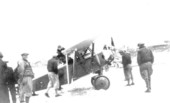 Clarence Chamberlin at Cowan's Beach Airport.Daytona Beach, Florida