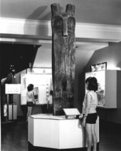 Timucuan horned owl totem pole - De Land Region, Florida