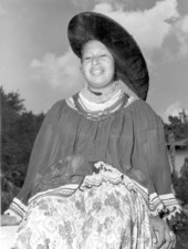 Frances Willie after she's finished fixing her hair - Miami, Florida.