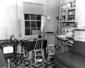 Interior view of a migrant family dwelling - Winter Haven, Florida