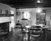 Family breakfast room in the sub-basement of the Grove - Tallahassee, Florida