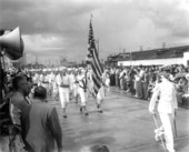 Bridge opening parade.