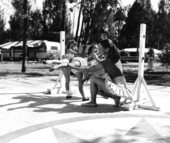 Evelyn Stillwell teaches a ballet class - Sarasota, Florida .