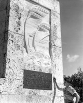 Monument to the victims of the 1935 Hurricane - Islamorada, Florida .