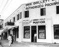 Campaign advertisements at the Mike Dallett Garage.