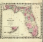 Colton's Florida, 1868