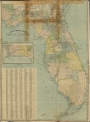 Granville's Railroad and Township Map of Florida, 1886