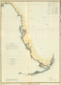 U.S. Coast Survey Map of West Coast of Florida, 1852