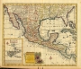 Map of Mexico, California, New Mexico, 1752